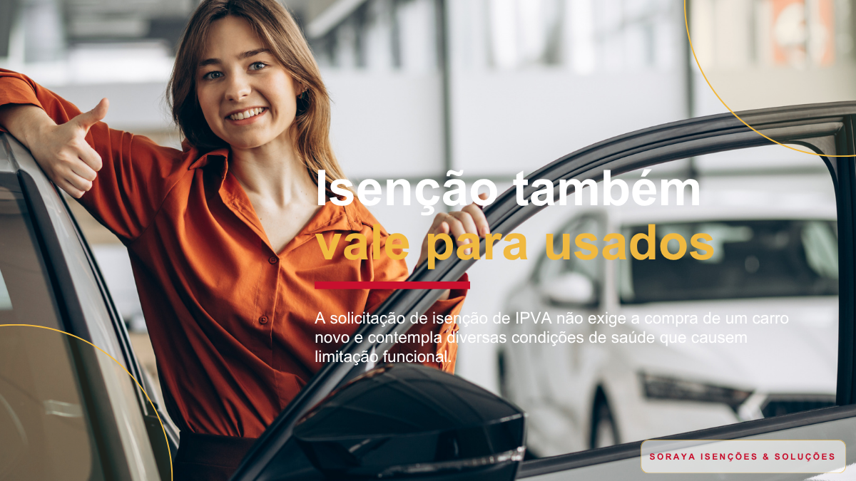 Isenção de IPVA também vale para carros usados